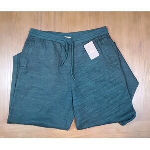 Levi's Men's Heavyweight Size Large Green/Black Sweatpants Drawstring Pockets